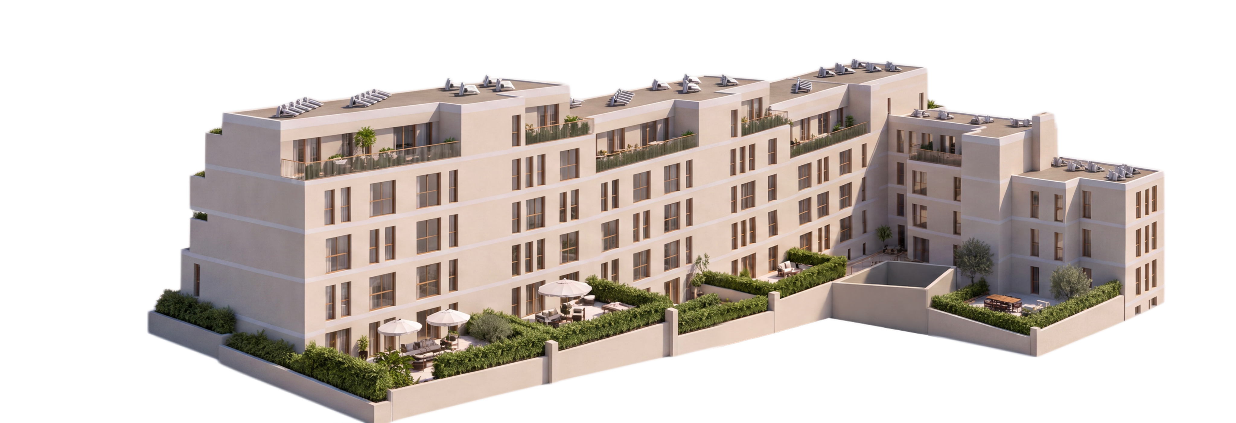 Rear building facade