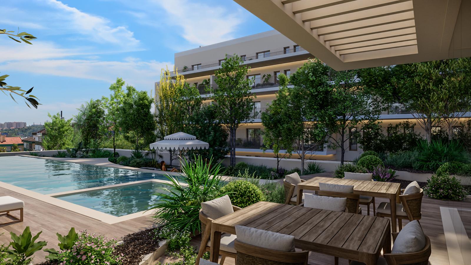 Landscaped gardens & seating areas